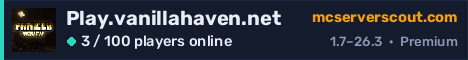 Play.vanillahaven.net server banner