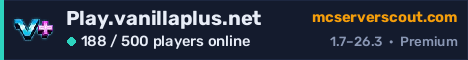 Play.vanillaplus.net server banner