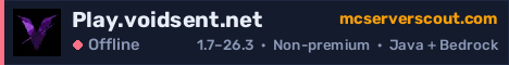 Play.voidsent.net server banner