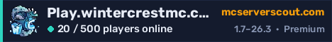 Play.wintercrestmc.com server banner