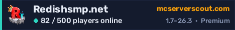 Redishsmp.net server banner