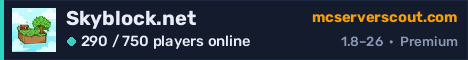 Skyblock.net server banner