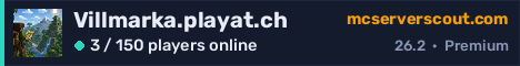 Villmarka.playat.ch server banner