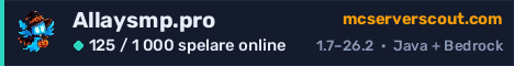 Serverbanner för Allaysmp.pro