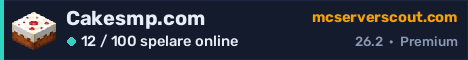 Serverbanner för Cakesmp.com