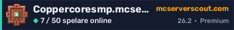 Serverbanner för Coppercoresmp.mcserver.us