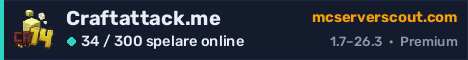 Serverbanner för Craftattack.me