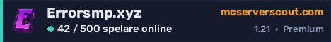 Serverbanner för Errorsmp.xyz