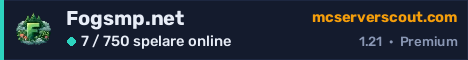 Serverbanner för Fogsmp.net