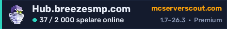 Serverbanner för Hub.breezesmp.com