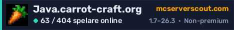 Serverbanner för Java.carrot-craft.org