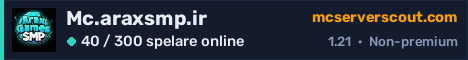 Serverbanner för Mc.araxsmp.ir