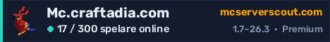 Serverbanner för Mc.craftadia.com