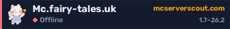 Serverbanner för Mc.fairy-tales.uk