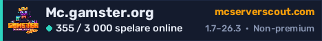 Serverbanner för Mc.gamster.org