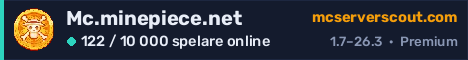 Serverbanner för Mc.minepiece.net