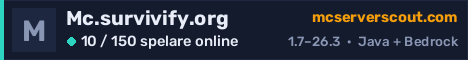 Serverbanner för Mc.survivify.org