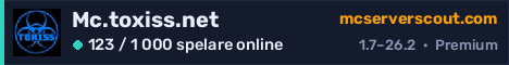 Serverbanner för Mc.toxiss.net