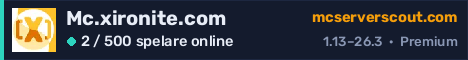 Serverbanner för Mc.xironite.com