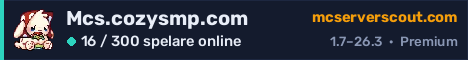 Serverbanner för Mcs.cozysmp.com