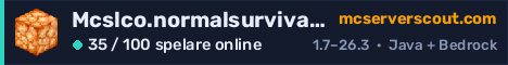 Serverbanner för Mcslco.normalsurvival.com