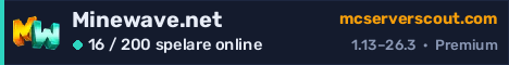 Serverbanner för Minewave.net