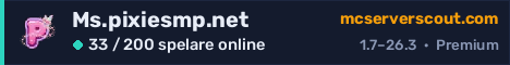 Serverbanner för Ms.pixiesmp.net