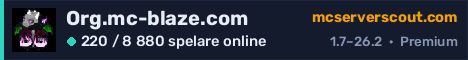 Serverbanner för Org.mc-blaze.com