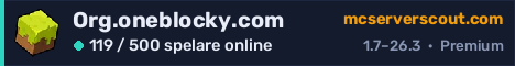 Serverbanner för Org.oneblocky.com