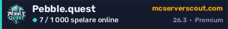 Serverbanner för Pebble.quest
