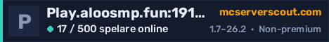 Serverbanner för Play.aloosmp.fun:19132