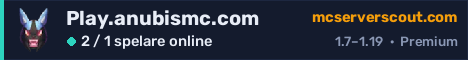 Serverbanner för Play.anubismc.com