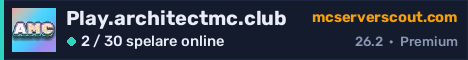 Serverbanner för Play.architectmc.club