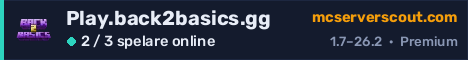 Serverbanner för Play.back2basics.gg