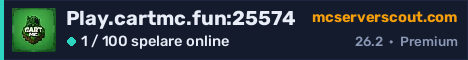 Serverbanner för Play.cartmc.fun:25574