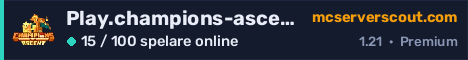Serverbanner för Play.champions-ascent.com