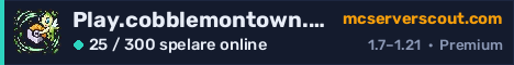 Serverbanner för Play.cobblemontown.com