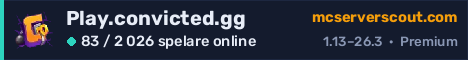 Serverbanner för Play.convicted.gg