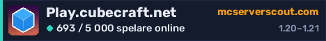 Serverbanner för Play.cubecraft.net