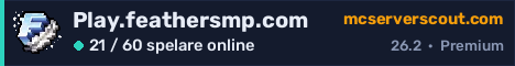 Serverbanner för Play.feathersmp.com