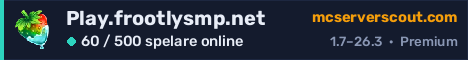 Serverbanner för Play.frootlysmp.net