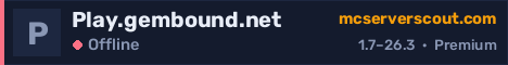 Serverbanner för Play.gembound.net