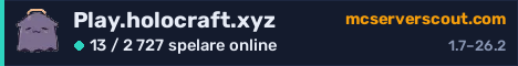Serverbanner för Play.holocraft.xyz