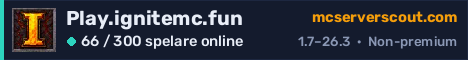 Serverbanner för Play.ignitemc.fun