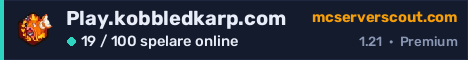 Serverbanner för Play.kobbledkarp.com