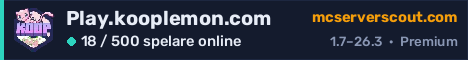 Serverbanner för Play.kooplemon.com