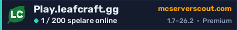 Serverbanner för Play.leafcraft.gg