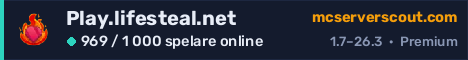 Serverbanner för Play.lifesteal.net