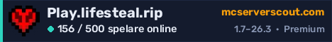 Serverbanner för Play.lifesteal.rip