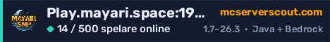 Serverbanner för Play.mayari.space:19025